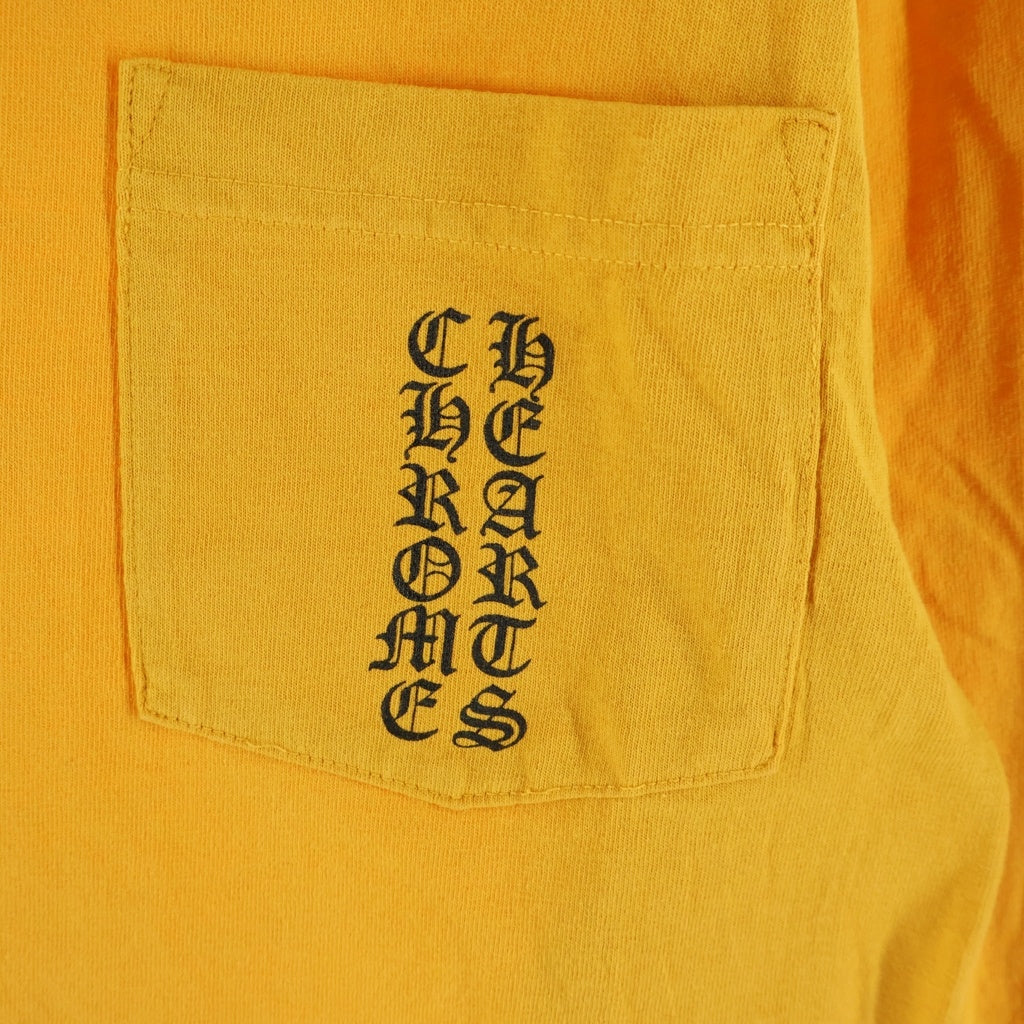 CHROME HEARTS(クロムハーツ) Mustard Arm Logo L/S Tee マスタードアームロゴ ロングスリーブクルーネック長袖Tシャツカットソー イエロー