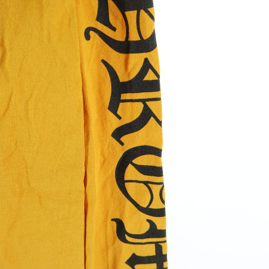 CHROME HEARTS(クロムハーツ) Mustard Arm Logo L/S Tee マスタードアームロゴ ロングスリーブクルーネック長袖Tシャツカットソー イエロー