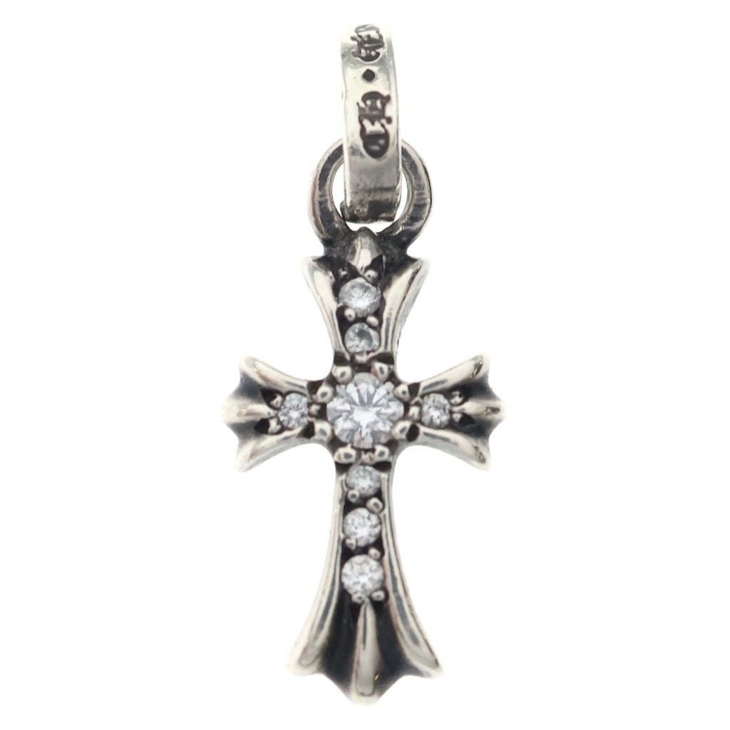 CHROME HEARTS(クロムハーツ) CRS BBYFAT P DMND ベイビーファットクロス PAVEダイヤ ペンダントトップ シルバーBCA234