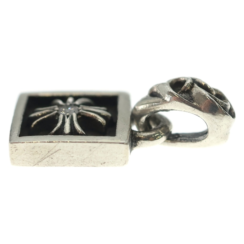 CHROME HEARTS(クロムハーツ) FRAMED CH PLUS 1DIA フレームドCHプラス 1ダイヤ チャーム ペンダントトップ シルバー