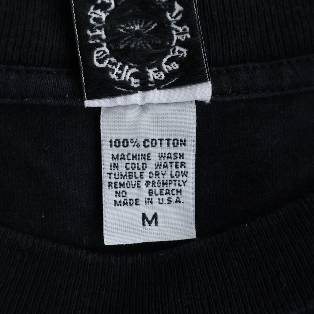 CHROME HEARTS(クロムハーツ) OLD CH T-SHIRT 東京限定 ファックユー バックフローラル フロントホースシュープリント クルーネック 長袖Tシャツ カットソー ブラック