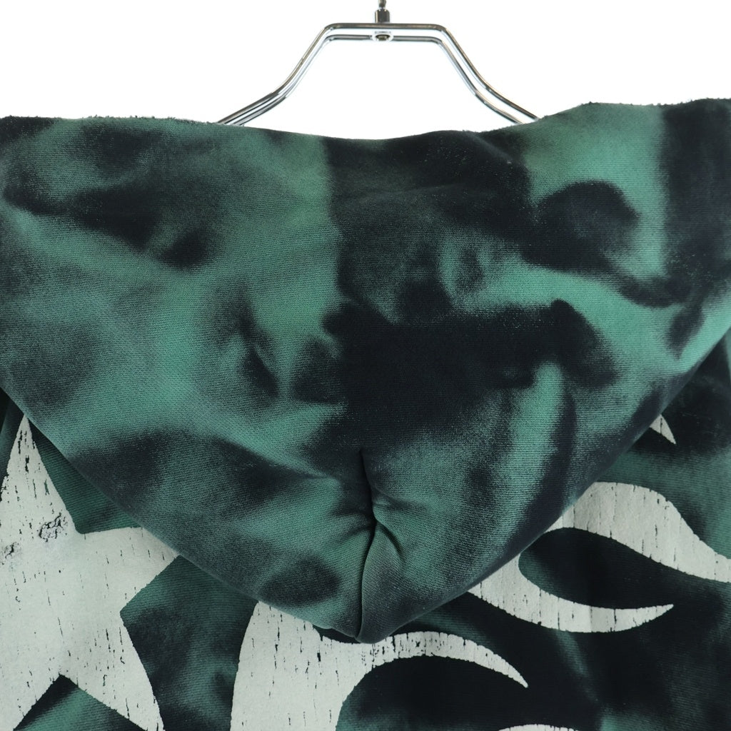 NO BRAND(ノーブランド) hellstar Marble Paradise hoodie ヘルスター マーブル パラダイス フーディー パーカー グリーン/ブラック