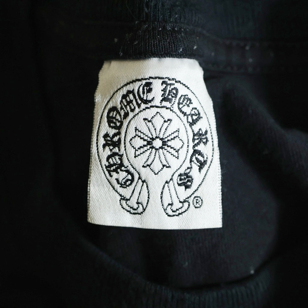 CHROME HEARTS(クロムハーツ) OLD Sleeve CH Plus Print L/S Tee オールド ホースシュー 袖CHプラスプリント長袖Tシャツ ブラック