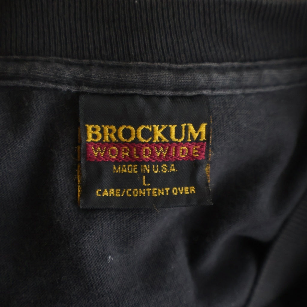 VINTAGE(ヴィンテージ) 90s The Rolling Stones ローリング ストーンズ BROCKUM ブロッカムボディ クルーネック半袖Tシャツ ブラック