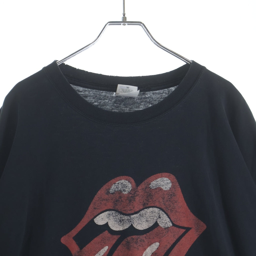 VINTAGE(ヴィンテージ) 00s The Rolling Stones ローリング ストーンズ ANVIL ボディ クルーネック半袖Tシャツ ブラック