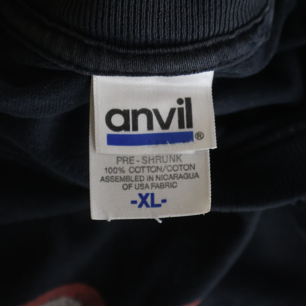 VINTAGE(ヴィンテージ) 00s The Rolling Stones ローリング ストーンズ ANVIL ボディ クルーネック半袖Tシャツ ブラック