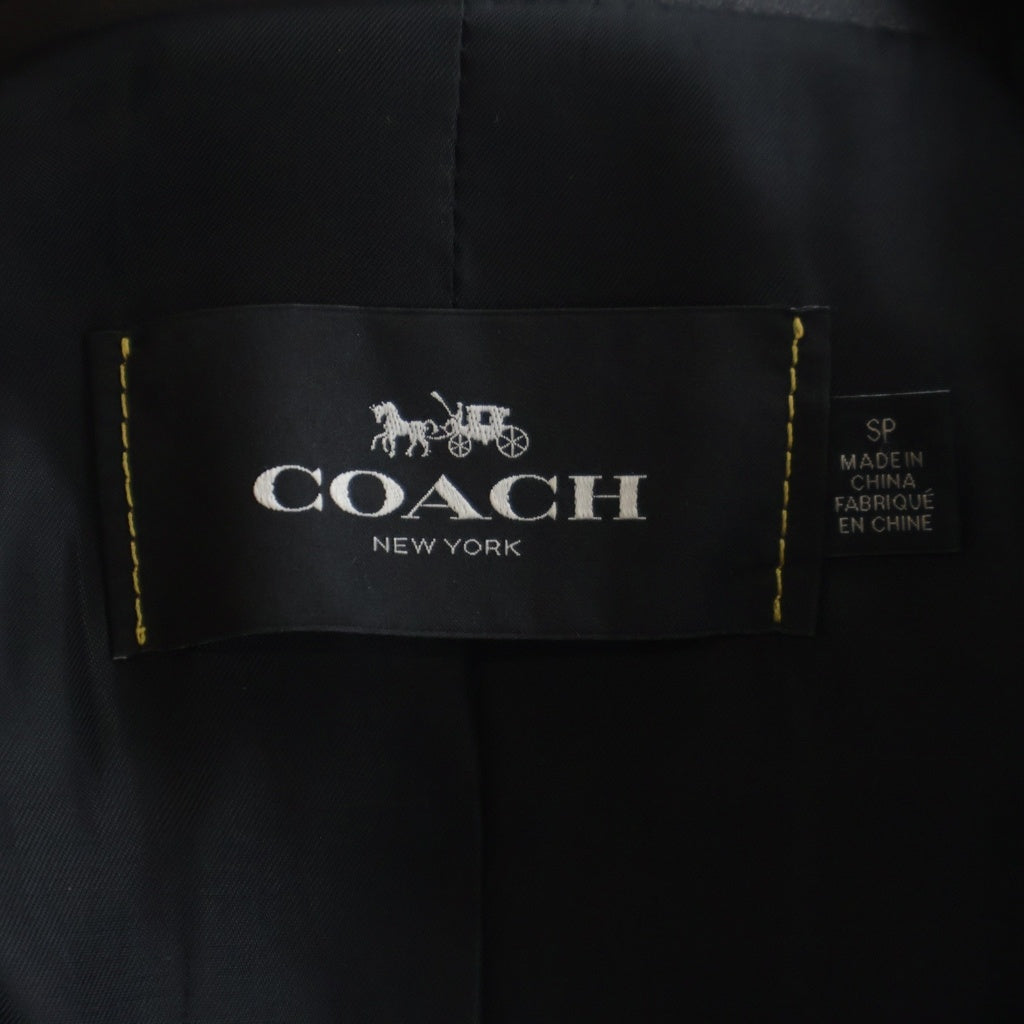 COACH(コーチ) シープスキン ダブルライダースジャケット レザージャケット ブラック F33830 レディース
