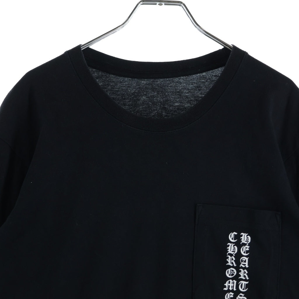 CHROME HEARTS(クロムハーツ) CH L S 1 サイドTバーロゴ プリント 長袖Tシャツ カットソー ブラック