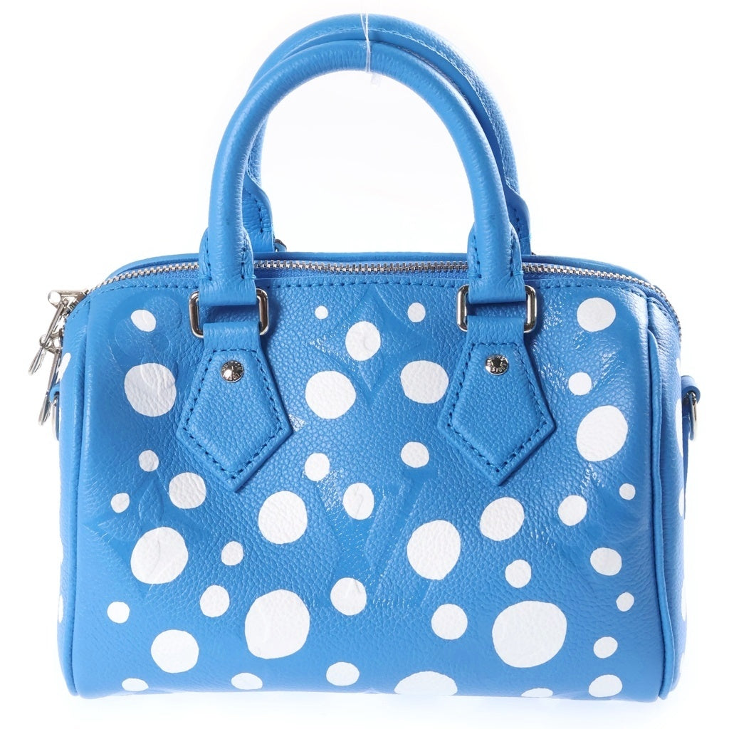 LOUIS VUITTON(ルイヴィトン) ×YK Speedy Monogram Bag M46425 ×草間彌生 スピーディー 20 モノグラム2WAYショルダーバッグ ブルー レディース