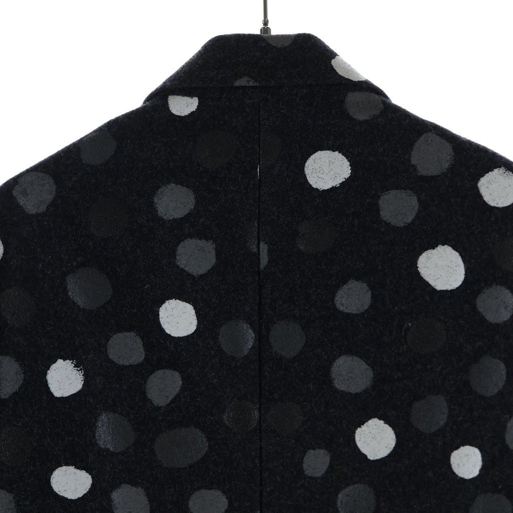 LOUIS VUITTON(ルイヴィトン) 23SS ×YK Painted Dots Jacket RM231H XK4 HOC30E ×草間彌生 ペインテッド ドット柄ジャケット ウールチェスターコート グレー