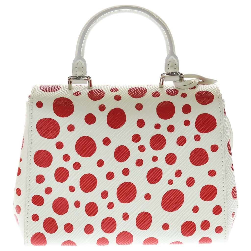 LOUIS VUITTON(ルイヴィトン) ×YK Cluny Mini Epi M21722 ×草間彌生 クラウニーミニ エピ ドット柄ショルダーバッグ ホワイト/レッド レディース