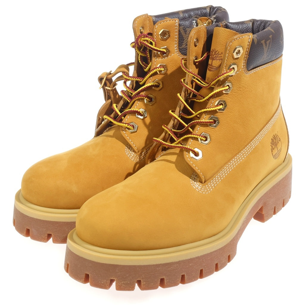 LOUIS VUITTON(ルイヴィトン) ×Timberland Embossed Ankle Boot ×ティンバーランド エンボスド アンクルブーツ ベージュ