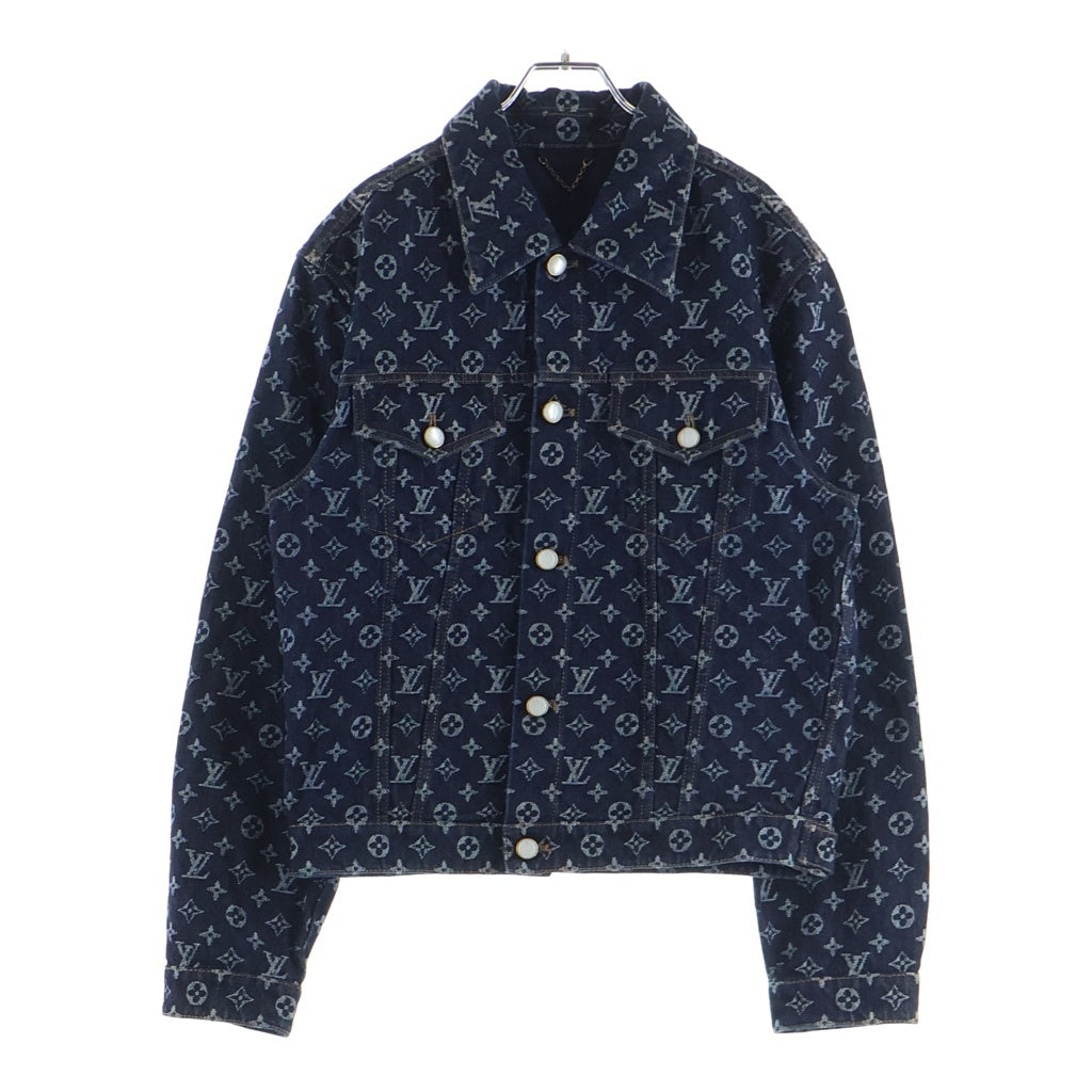LOUIS VUITTON(ルイヴィトン) 24AW Monogram Jacquard Denim Jacket RM242M UZD HRA79W モノグラム ジャガードデニムジャケット ネイビー
