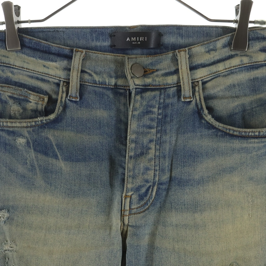 AMIRI(アミリ) Bandana Patch Jeans バンダナパッチ ダメージスキニージーンズ デニムパンツ インディゴ