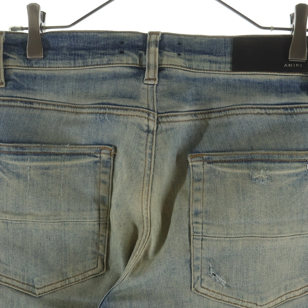AMIRI(アミリ) Bandana Patch Jeans バンダナパッチ ダメージスキニージーンズ デニムパンツ インディゴ