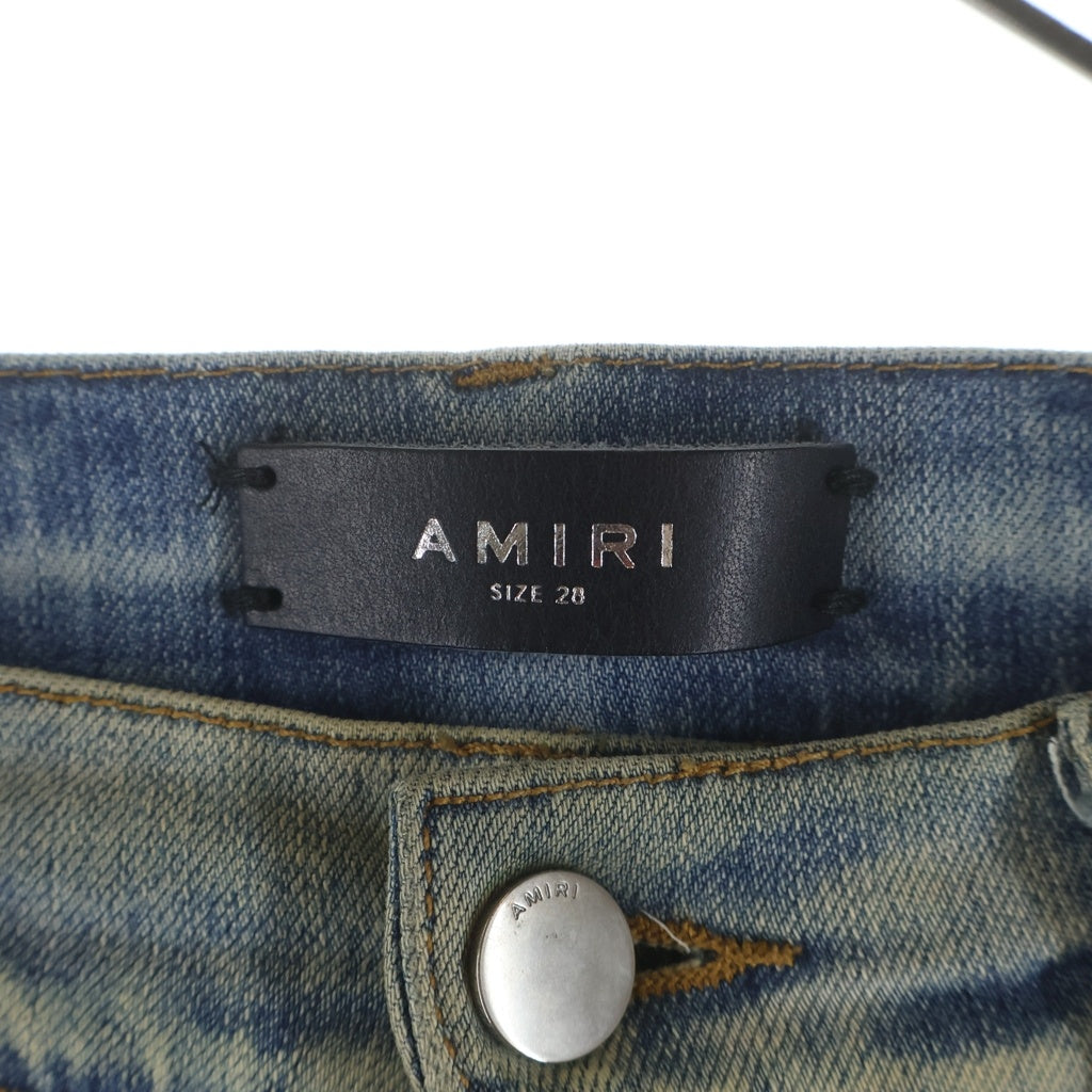 AMIRI(アミリ) Bandana Patch Jeans バンダナパッチ ダメージスキニージーンズ デニムパンツ インディゴ