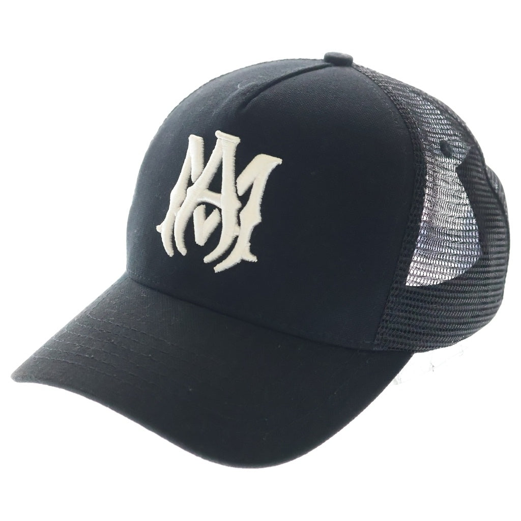 AMIRI(アミリ) MA LOGO TRUCKER SR1XMAH009SAMHDC MAロゴ トラッカーキャップ メッシュキャップ 帽子 ブラック