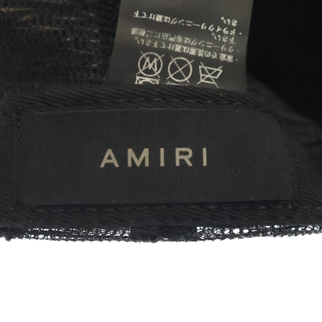 AMIRI(アミリ) MA LOGO TRUCKER SR1XMAH009SAMHDC MAロゴ トラッカーキャップ メッシュキャップ 帽子 ブラック