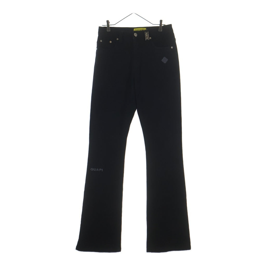 GUAPI(グアピ) OBSIDIAN BLACK BASICS FLARED DENIM 25WO-GP-SS06 オブシディアン ベーシックフレアデニムパンツ ブラック