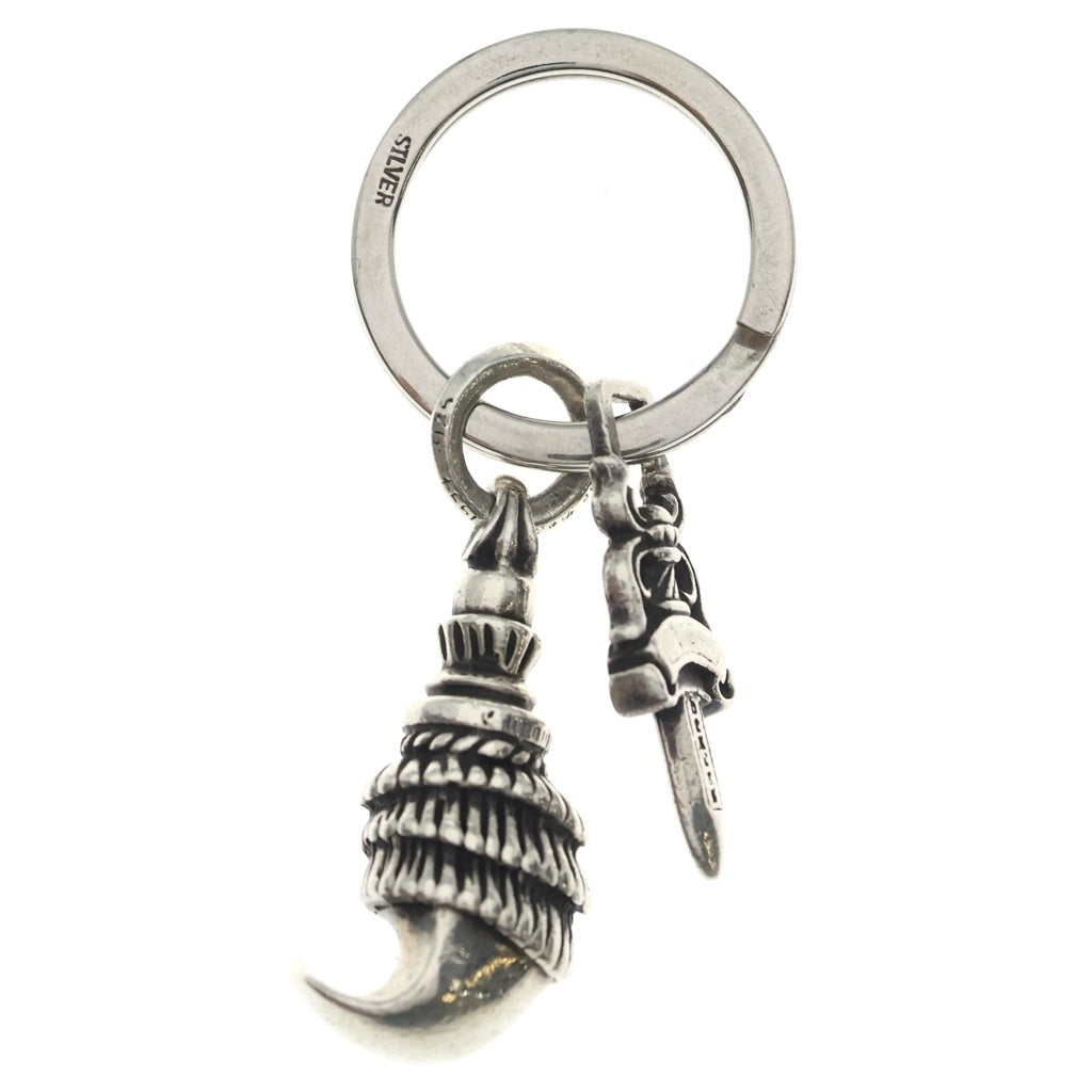 CHROME HEARTS(クロムハーツ) CROW&No5 DGGR クロウ #5 ダガー キーリング シルバー