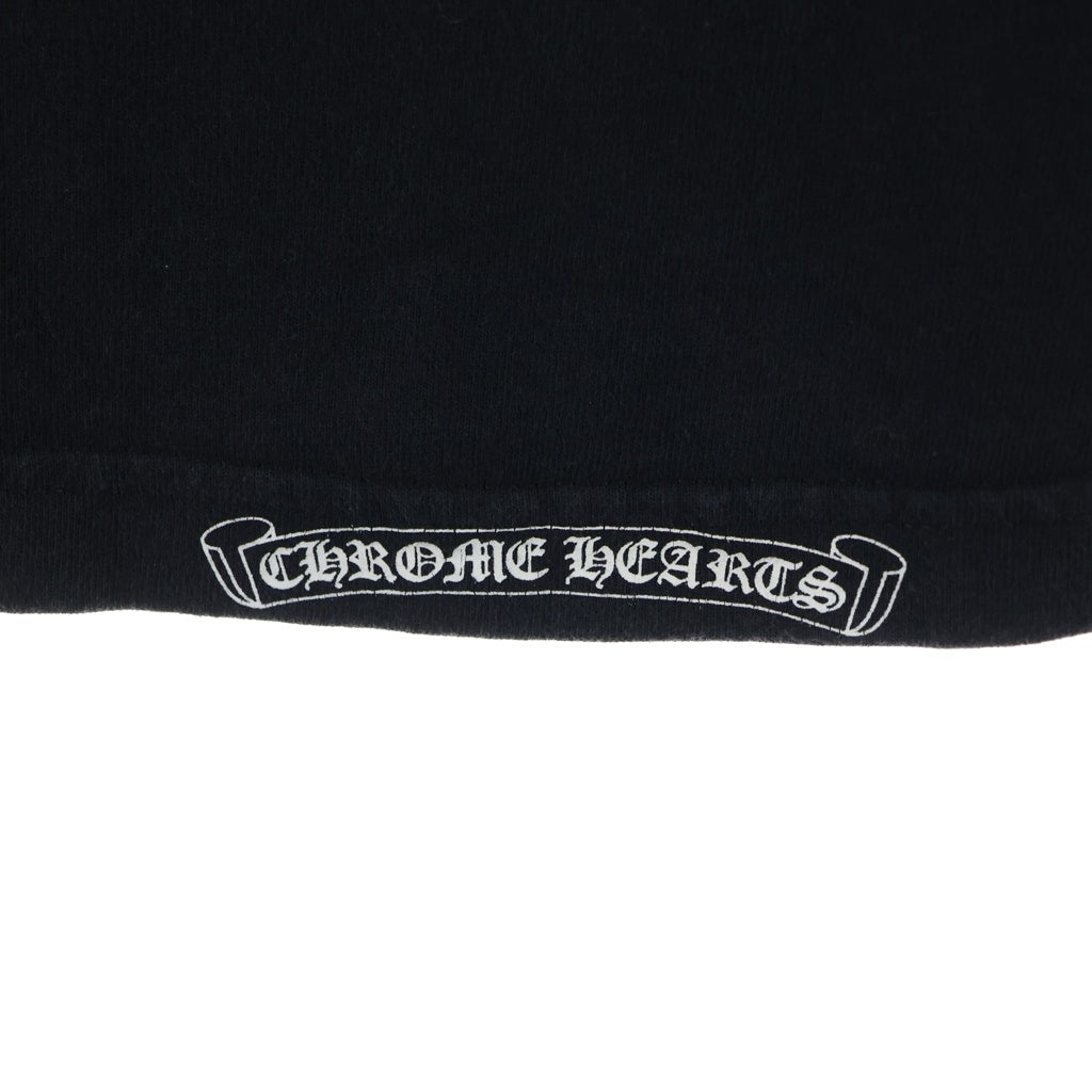 CHROME HEARTS(クロムハーツ) OLD CH LOGO L/S TEE オールド CHロゴ バックスクロールプリント長袖Tシャツ ブラック/ホワイト