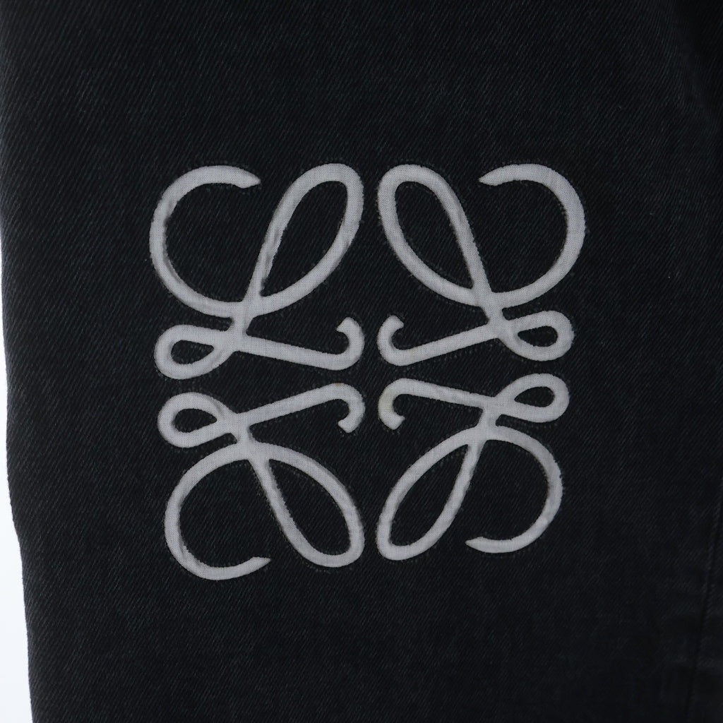 LOEWE(ロエベ) ANAGRAM BAGGY アナグラム ボタンフライ バギージーンズ デニムパンツ インディゴブラック H526Y11W61