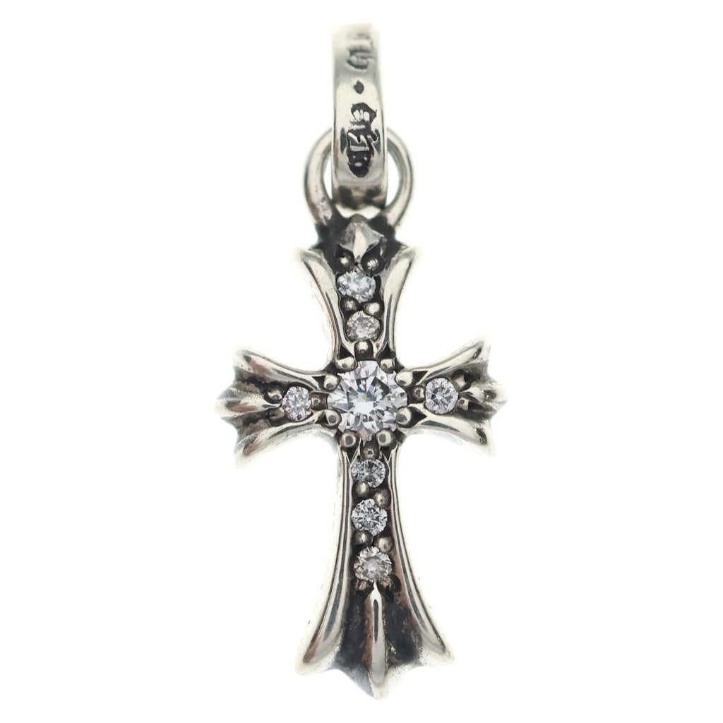 CHROME HEARTS(クロムハーツ) CRS BBYFAT P DMND ベイビーファットクロス PAVEダイヤ ペンダントトップ シルバーBCA234