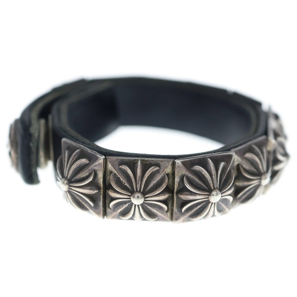 CHROME HEARTS(クロムハーツ) ZERO STUD SNGL ROW ゼロ ピラミッド スタッズ シングル レザー