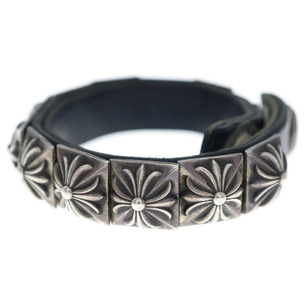 CHROME HEARTS(クロムハーツ) ZERO STUD SNGL ROW ゼロ ピラミッド スタッズ シングル レザー