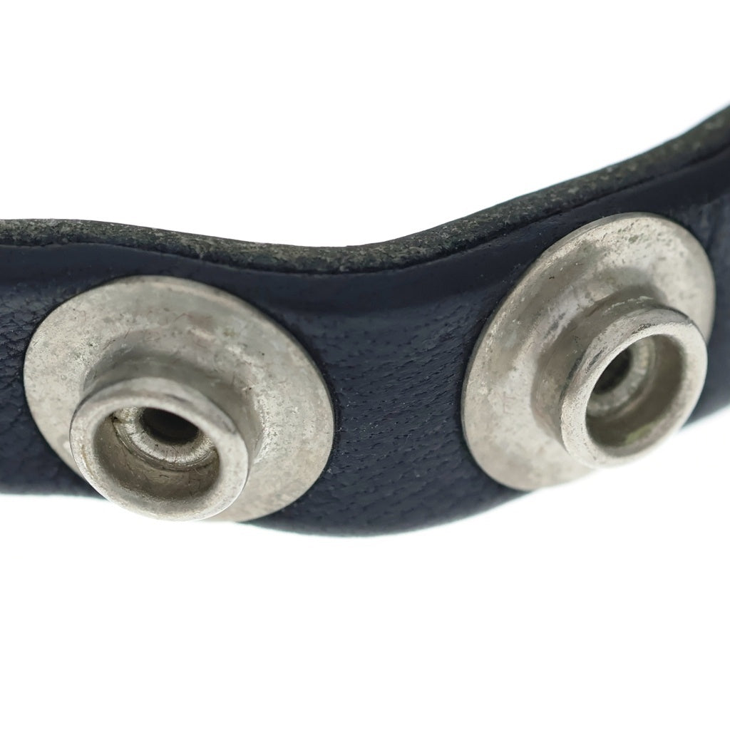 CHROME HEARTS(クロムハーツ) ZERO STUD SNGL ROW ゼロ ピラミッド スタッズ シングル レザー
