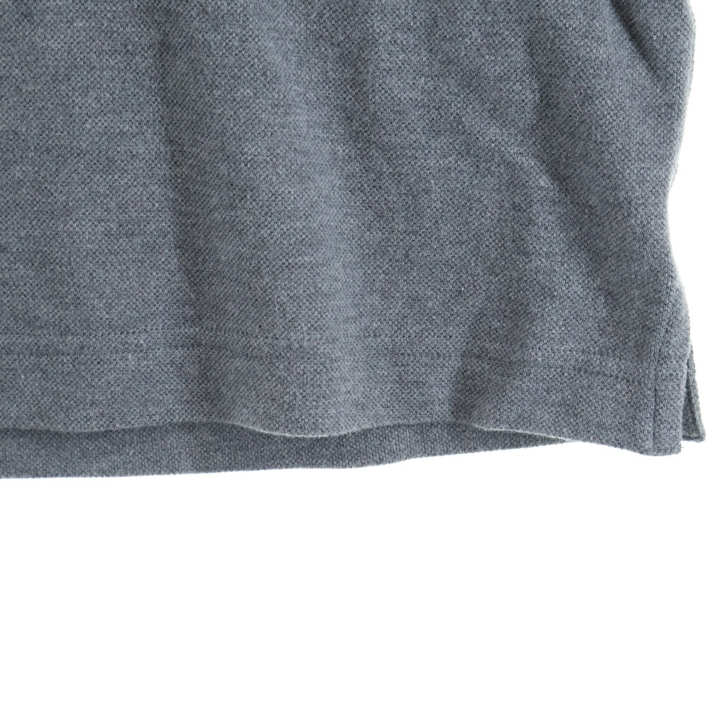 HERMES(エルメス) 25SS カシミヤ混 レザーポケットコットン半袖Tシャツ H557950HA グレー