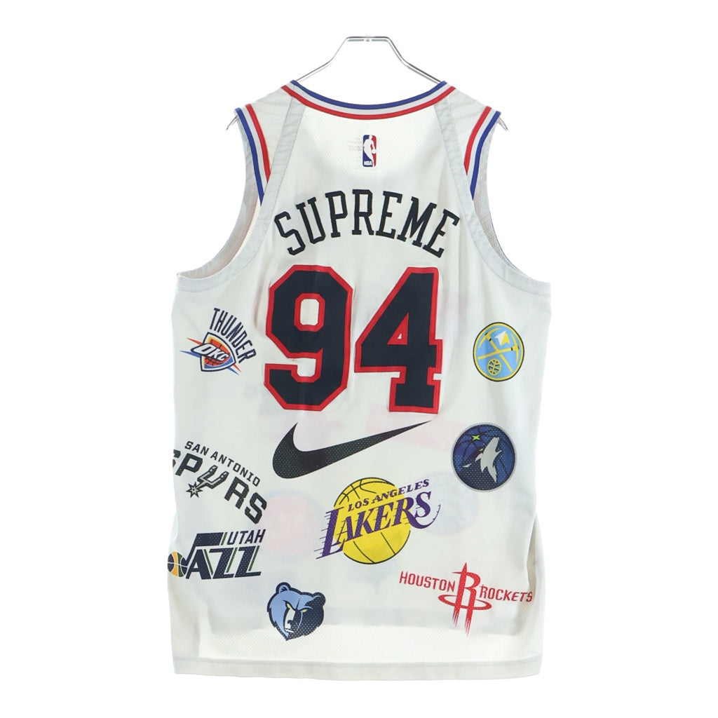 SUPREME(シュプリーム) ×NIKE Teams Authentic Jersey AQ4228-100 ×ナイキ チームオーセンティックジャージ タンクトップ ホワイト