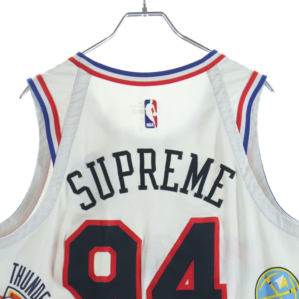 SUPREME(シュプリーム) ×NIKE Teams Authentic Jersey AQ4228-100 ×ナイキ チームオーセンティックジャージ タンクトップ ホワイト