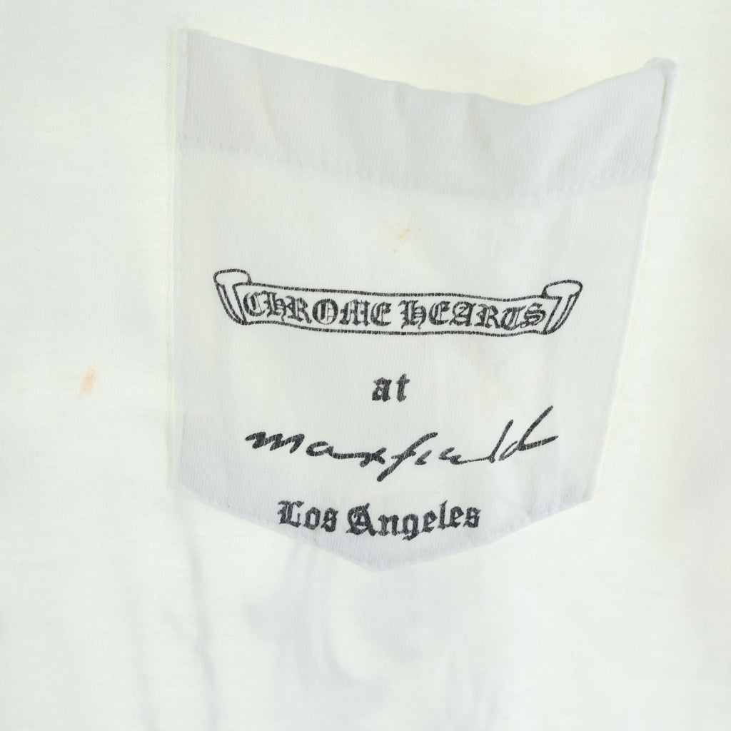 CHROME HEARTS(クロムハーツ) OLD ×max field オールド マックスフィールド ダガープリントTシャツ 半袖カットソー ホワイト