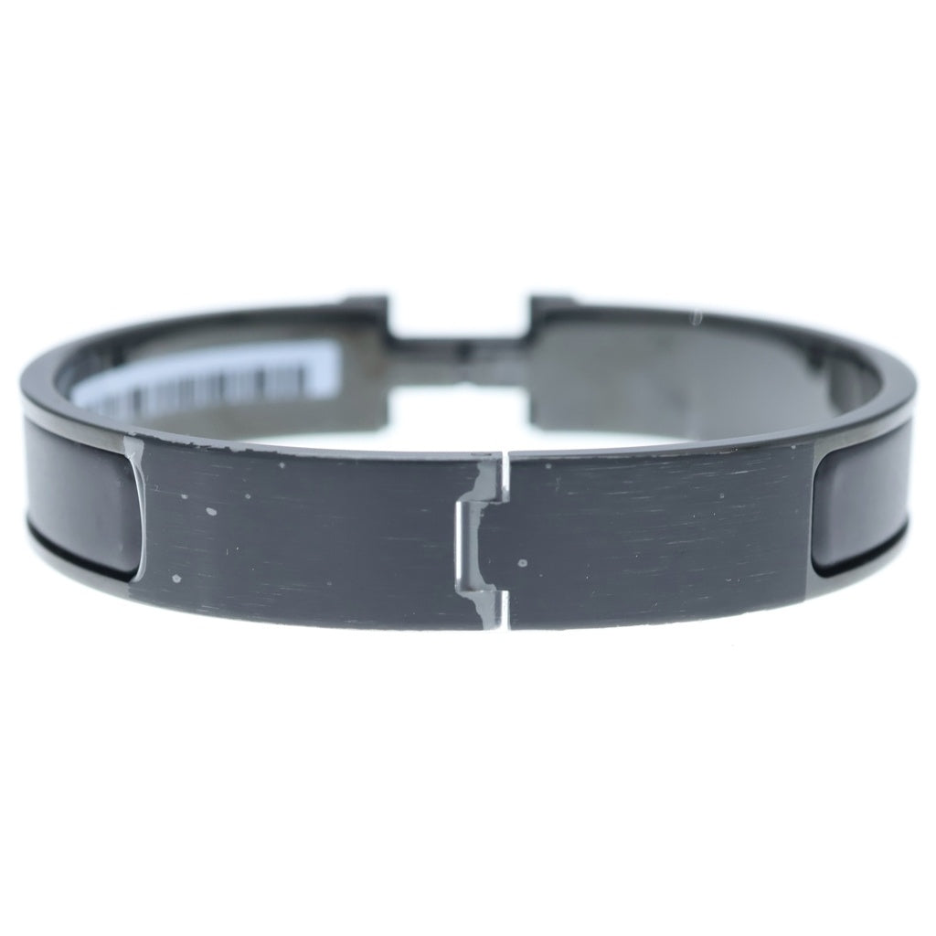 HERMES(エルメス) クリックH ロゴ エナメル バングル ブレスレット ブラック