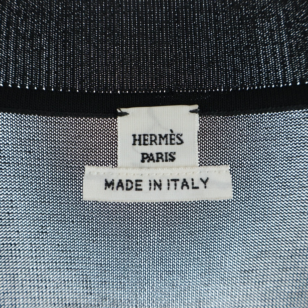 HERMES(エルメス) ツイルレーヌ ロングスリーブスウェット長袖ニット ブラック H6E2832DU レディース