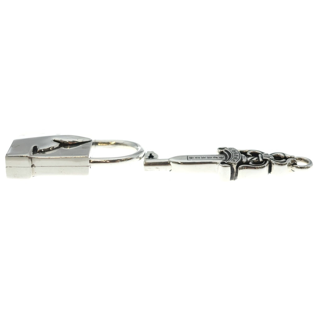 CHROME HEARTS(クロムハーツ) PADLOCK FLERKNEE パドロックフレアニー ダブルダガーキー 南京錠 シルバー