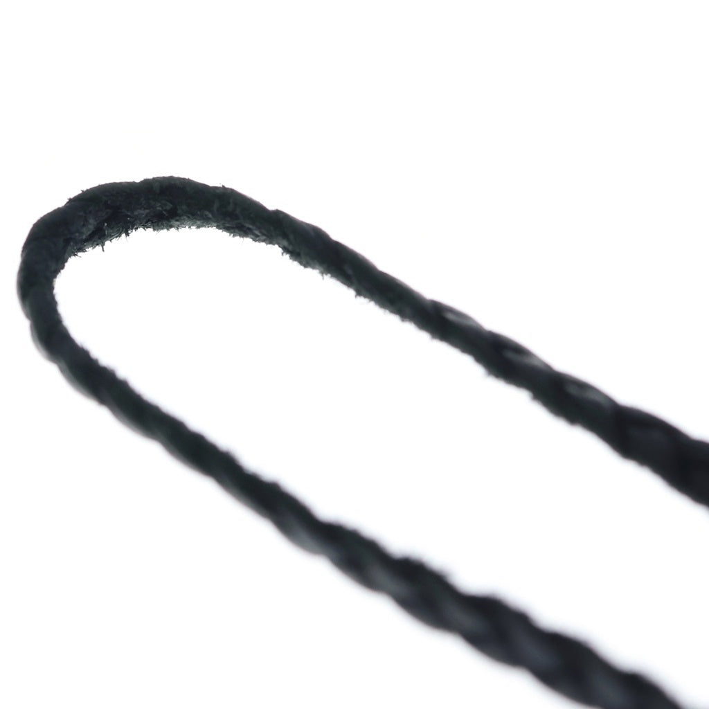 CHROME HEARTS(クロムハーツ) LEATHER BRAID SCROLL ネックレス レザーブレイドネックレス ブラック/シルバー BCA377
