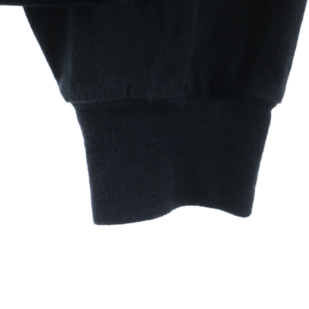 CHROME HEARTS(クロムハーツ) CH LS NECK LOGO ネックロゴプリント 袖ロゴ 長袖Tシャツ ロングスリーブカットソー ブラック/ブルー