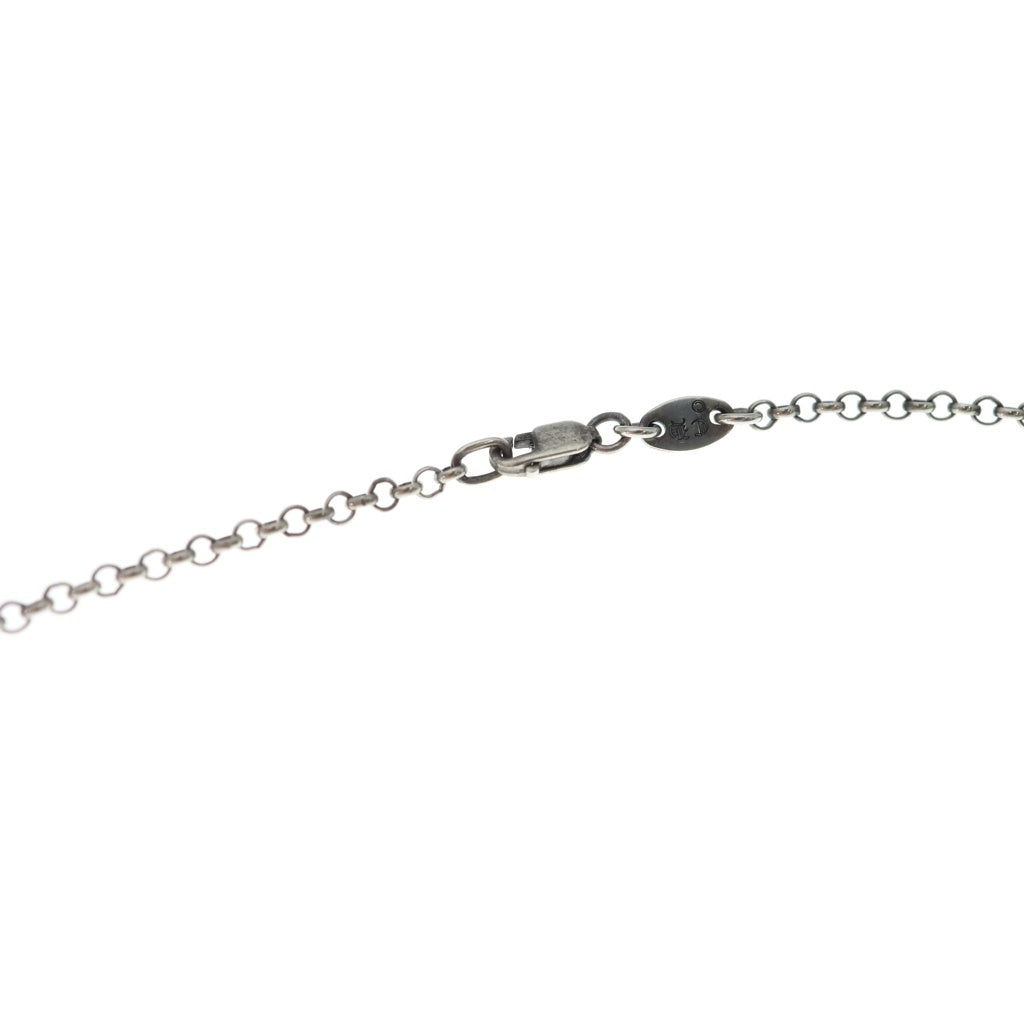 CHROME HEARTS(クロムハーツ) 18inch SAFETY PIN R18 1DIAセーフティピンロールチェーン 1ダイヤ チェーンネックレス シルバー