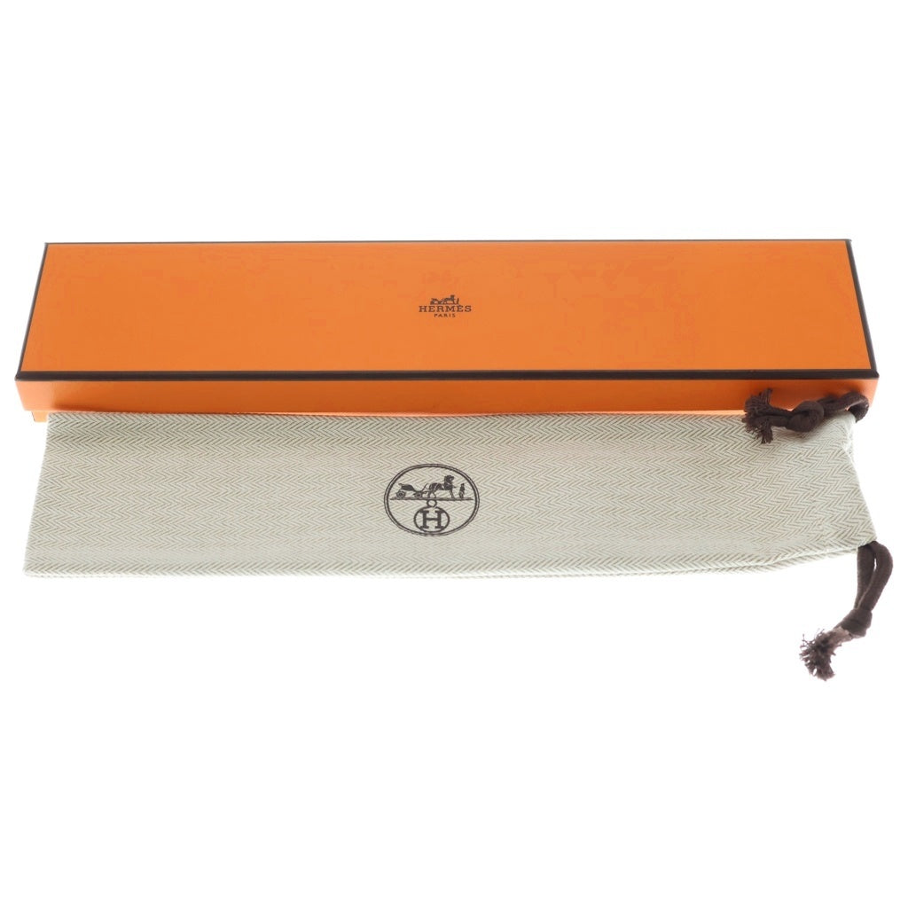HERMES(エルメス) シェーヌ・ドゥ・H ブレスレット PM チェーンブレスレット シルバー/ブラウン レディース