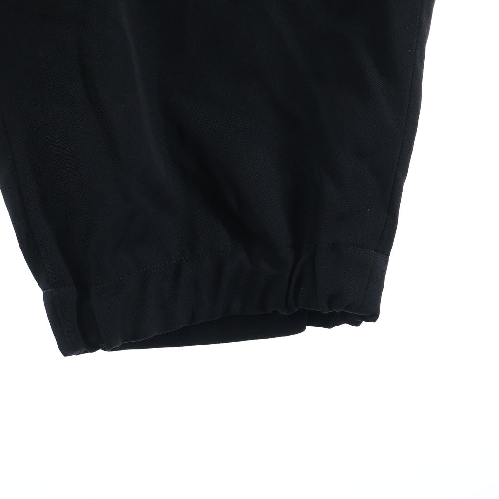 Yohji Yamamoto POUR HOMME(ヨウジヤマモト プールオム) WOOL GABARDINE SIDE TUCK POCKET PANTS ウールギャバジンサイドタックポケットパンツ ブラック HM-P08-100