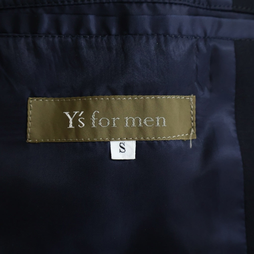 Y's for men(ワイズフォーメン) 92AW キルティング刺繍テーラードジャケット ネイビー MS-J11-105