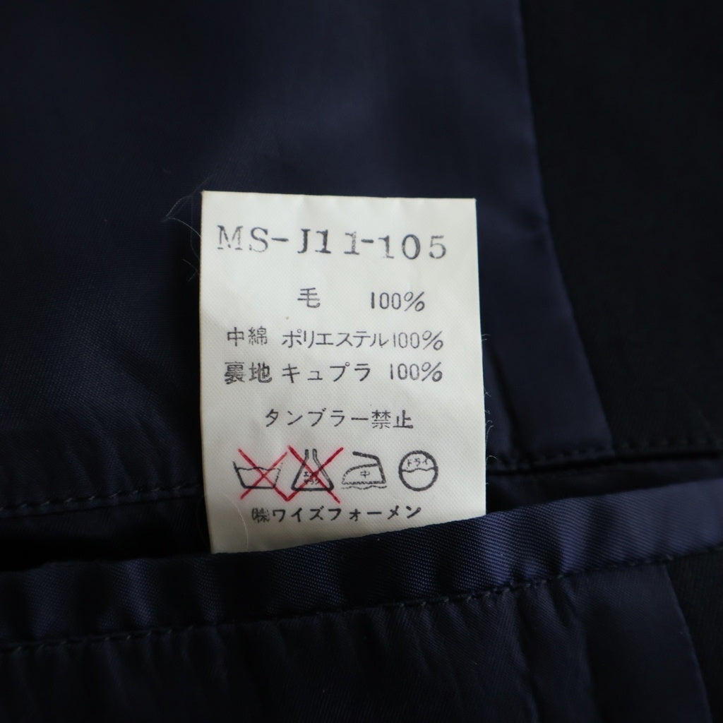 Y's for men(ワイズフォーメン) 92AW キルティング刺繍テーラードジャケット ネイビー MS-J11-105