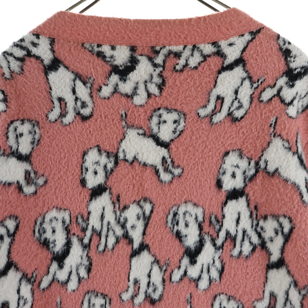CELINE(セリーヌ) 22SS Artist Jacquard Cardigan 2A94W531Q エイミードリアン ブラッシュドコットンアーティストジャガードカーディガン ピンク