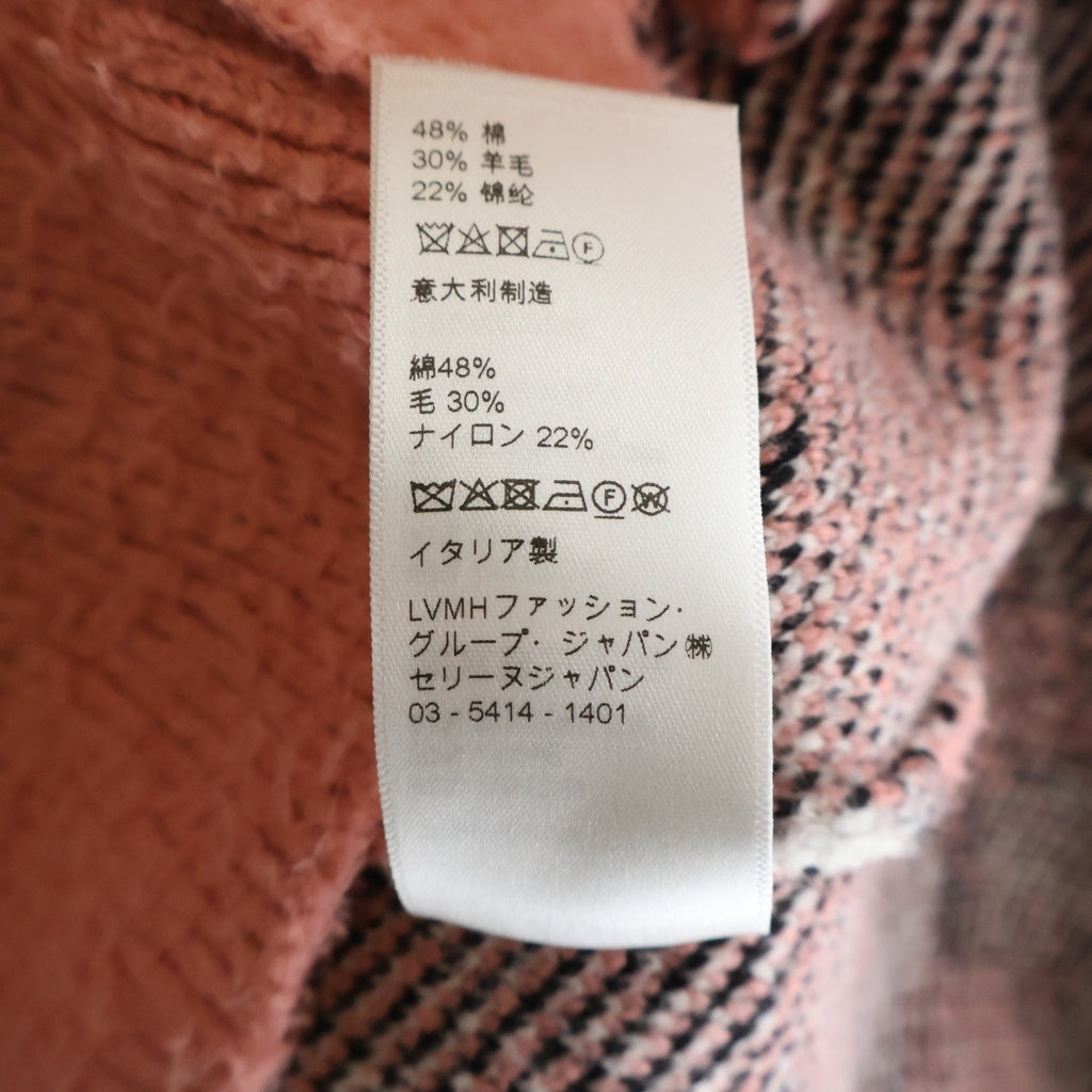 CELINE(セリーヌ) 22SS Artist Jacquard Cardigan 2A94W531Q エイミードリアン ブラッシュドコットンアーティストジャガードカーディガン ピンク