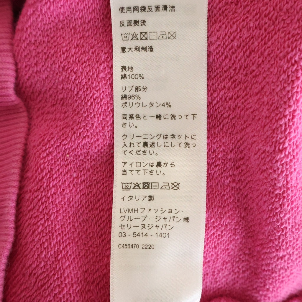 CELINE(セリーヌ) 23SS Cotton Freeze Loose Hoodie 2Y958670Q ロゴプリントスウェットパーカー フーディー ピンク