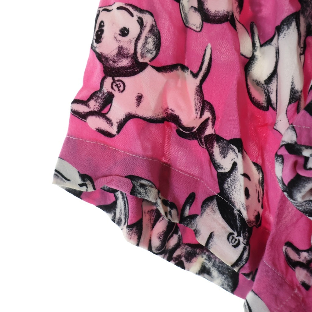 CELINE(セリーヌ) Artist Print Hawaiian Shirt 2C730307Q エイミードリアン アーティストプリントハワイアンシャツ レーヨン半袖シャツ ピンク
