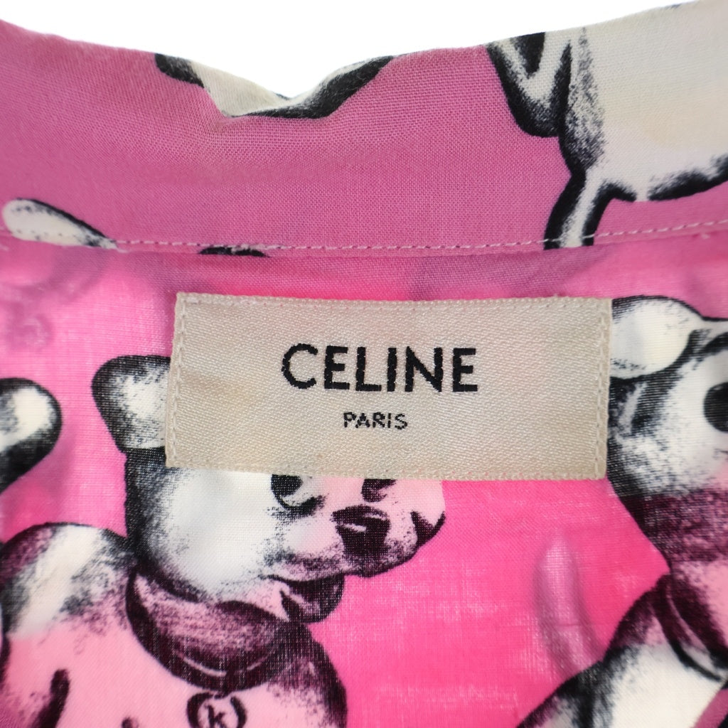 CELINE(セリーヌ) Artist Print Hawaiian Shirt 2C730307Q エイミードリアン アーティストプリントハワイアンシャツ レーヨン半袖シャツ ピンク