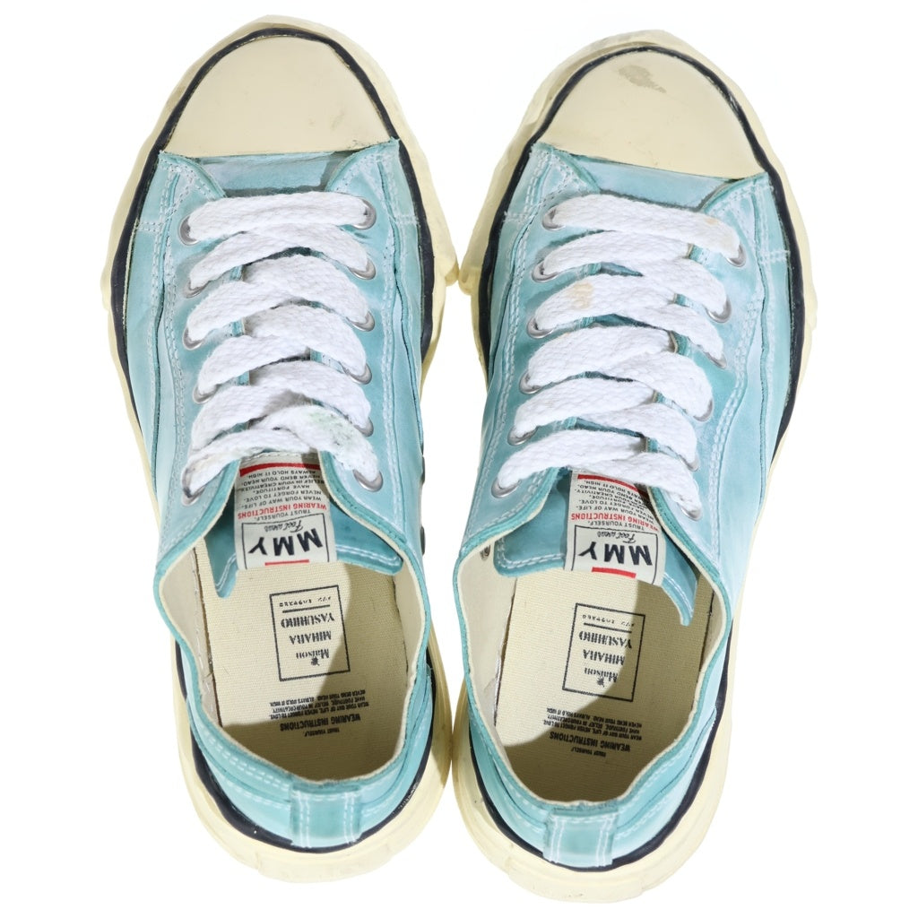 MAISON MIHARAYASUHIRO(メゾンミハラヤスヒロ) PETERSON LOW A09FW723 ピーターソン レザーローカットスニーカー ターコイズ